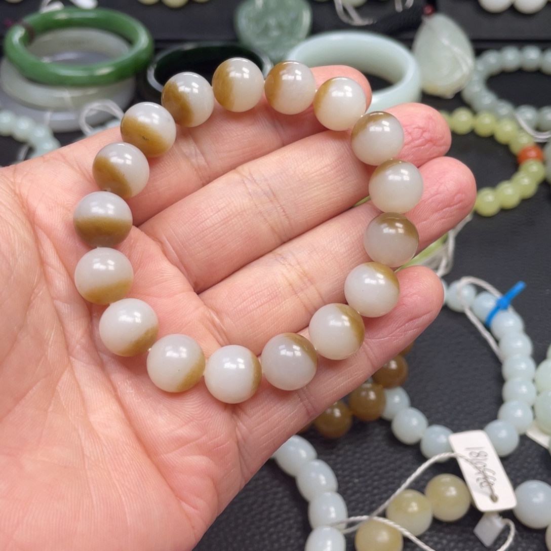 和田玉未镶嵌手链