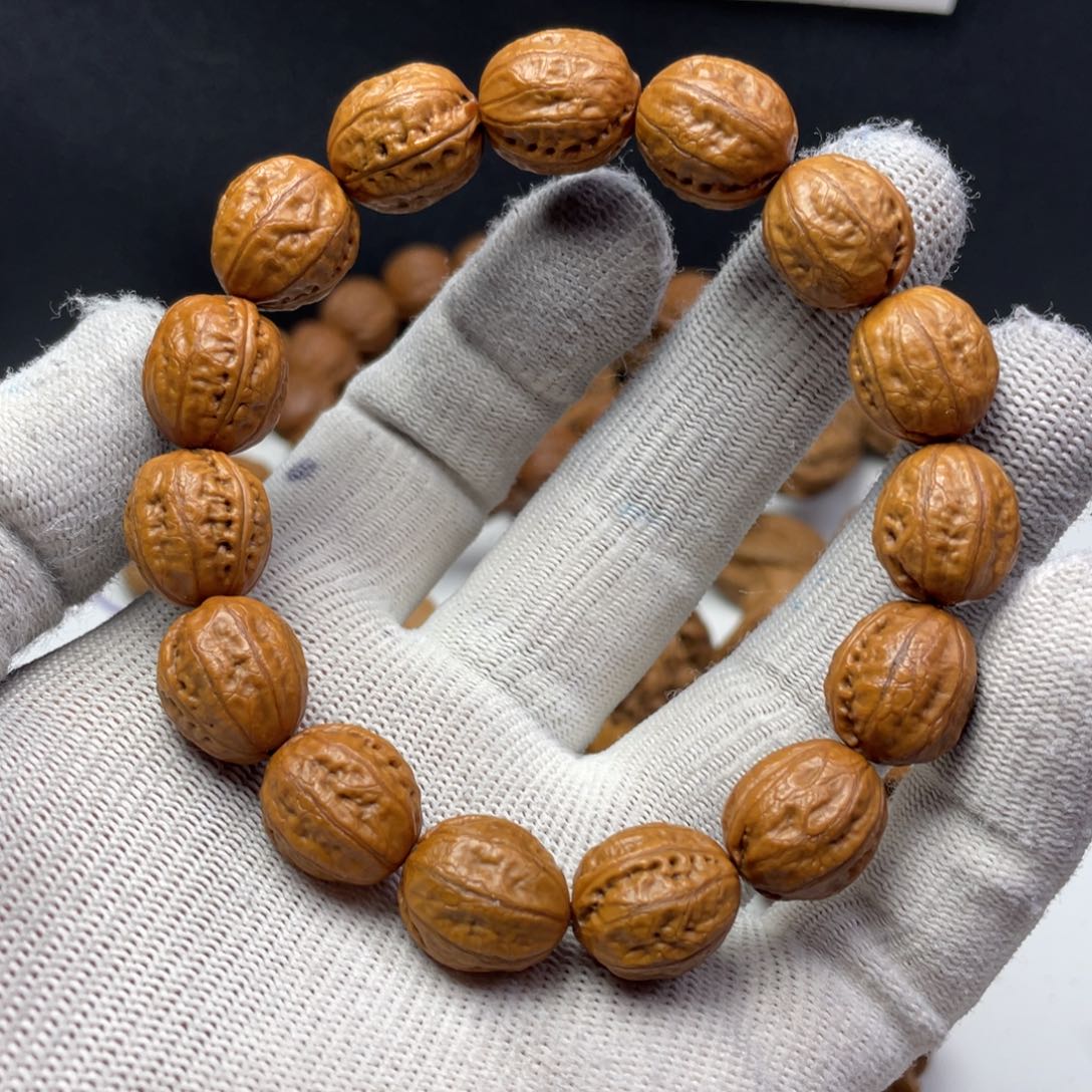 文玩核桃把件14小枣原皮原色