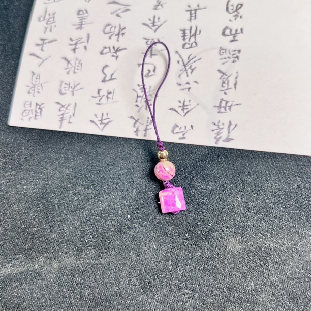 【柠檬推荐】果酱桃红舒俱来吊坠7mm*6mm*4mm/1016021