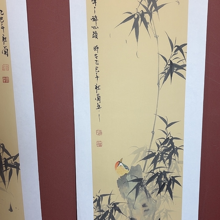 清***修国画听兰老师花鸟