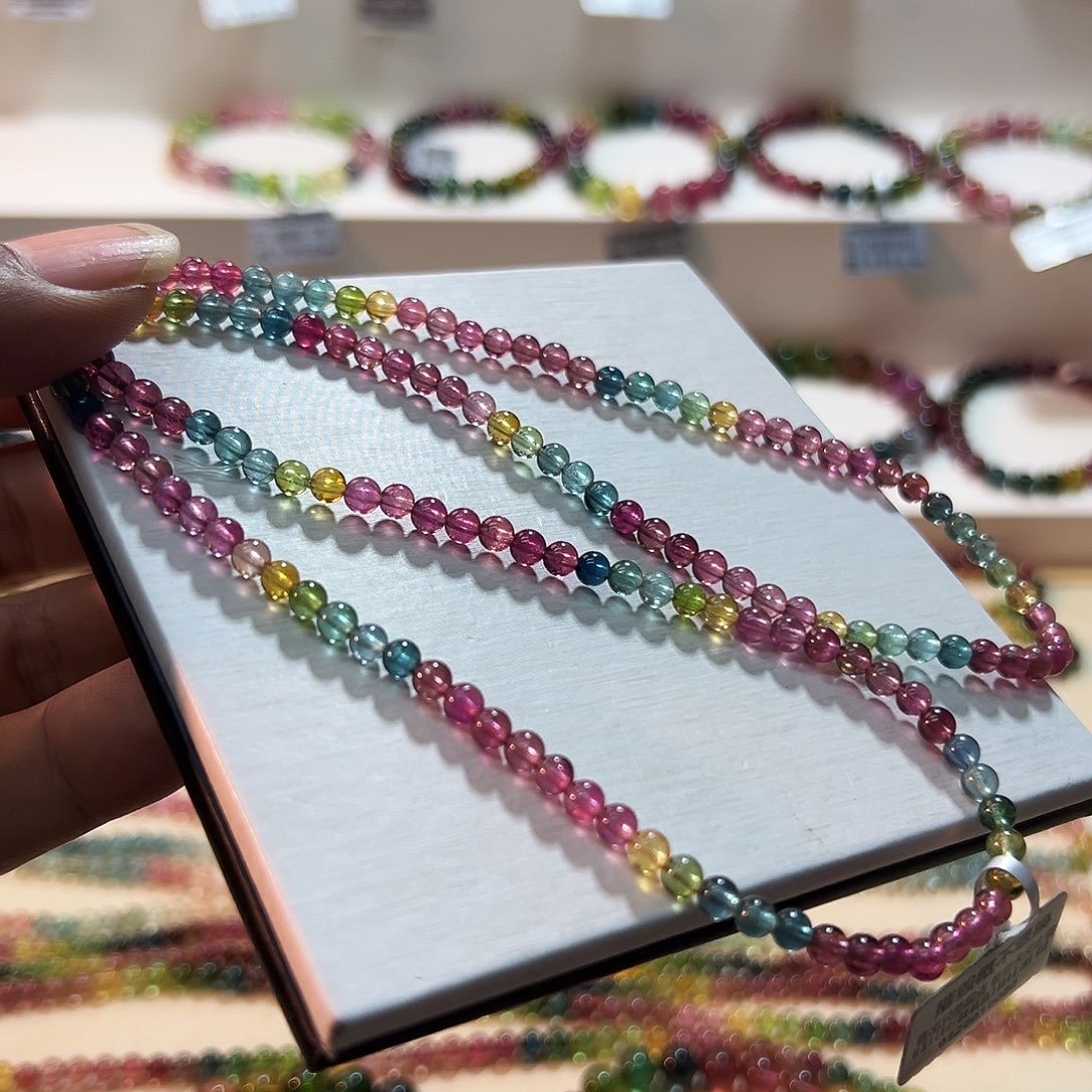 碧玺未镶嵌手链碧玺