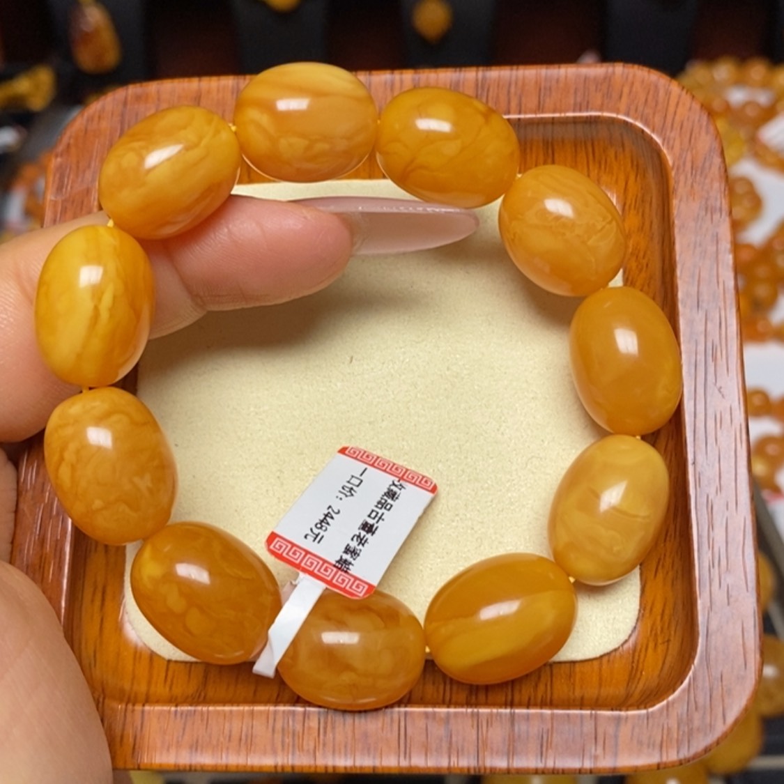 【闪购商品】蜜蜡手链未镶嵌手串