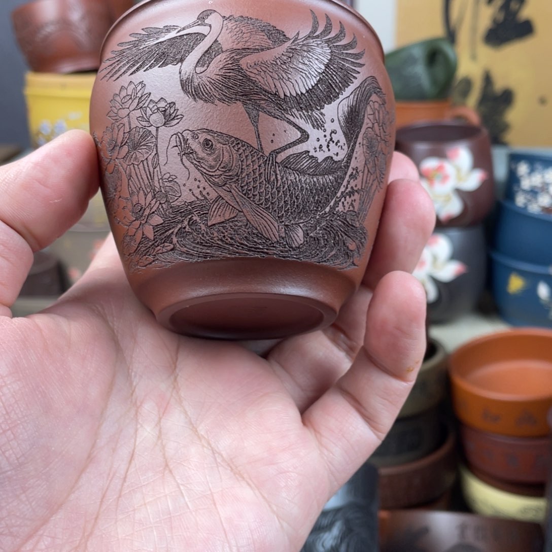 紫砂茶杯紫砂茶杯