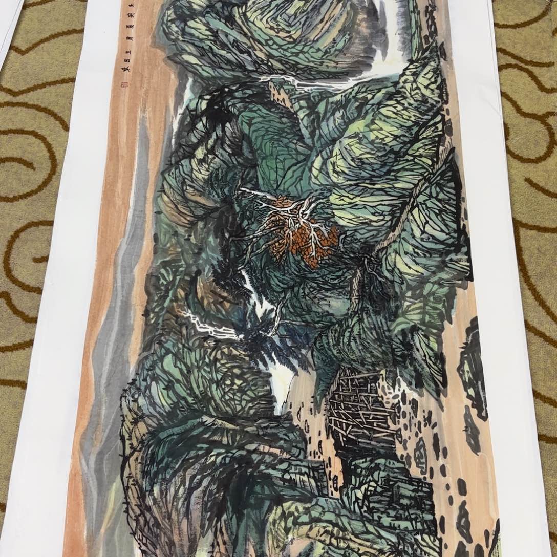 书法一**岸王因东 小六山水