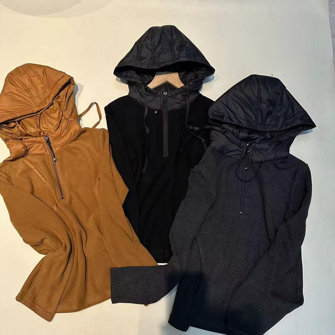 《姚家优麦汇》Y7218冬款双面绒连帽卫衣设计感百搭长袖显瘦款女