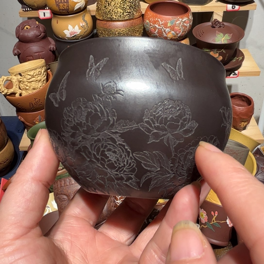 紫砂茶杯宜兴紫砂主人杯