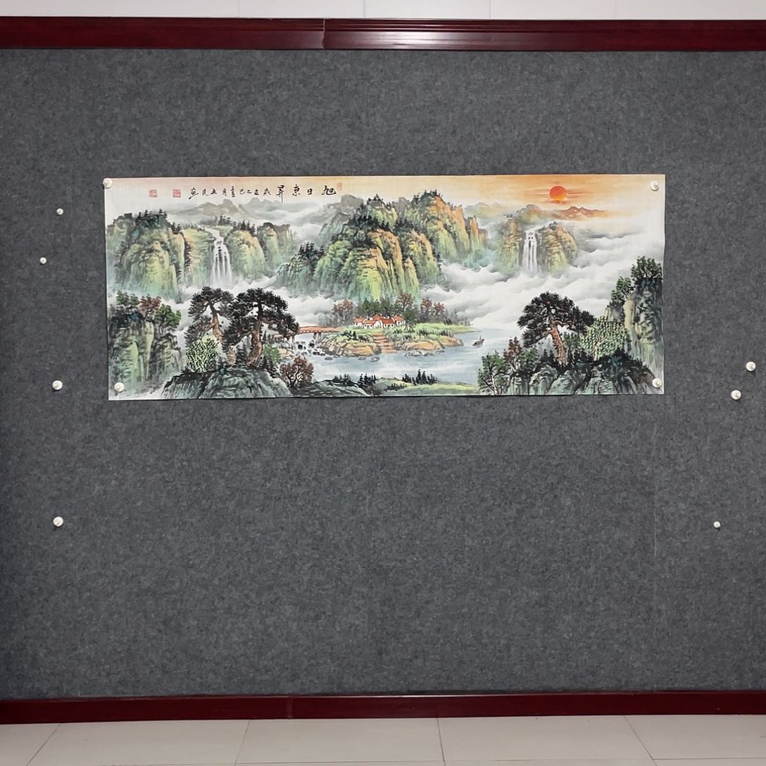 国画小六尺178.69画芯 捡漏