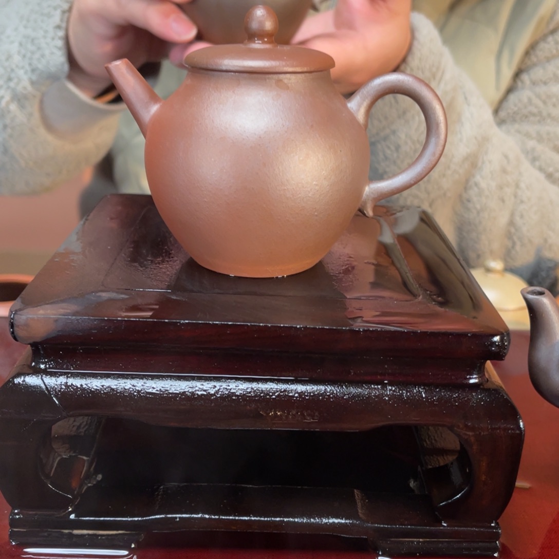 紫砂茶壶高端130cc红泥翁型壶