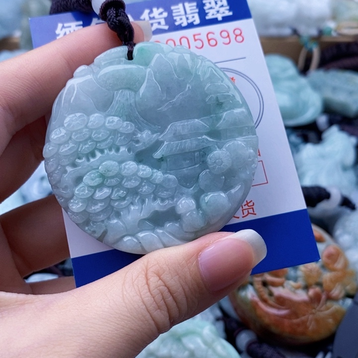 翡翠未镶嵌吊坠(不含链)