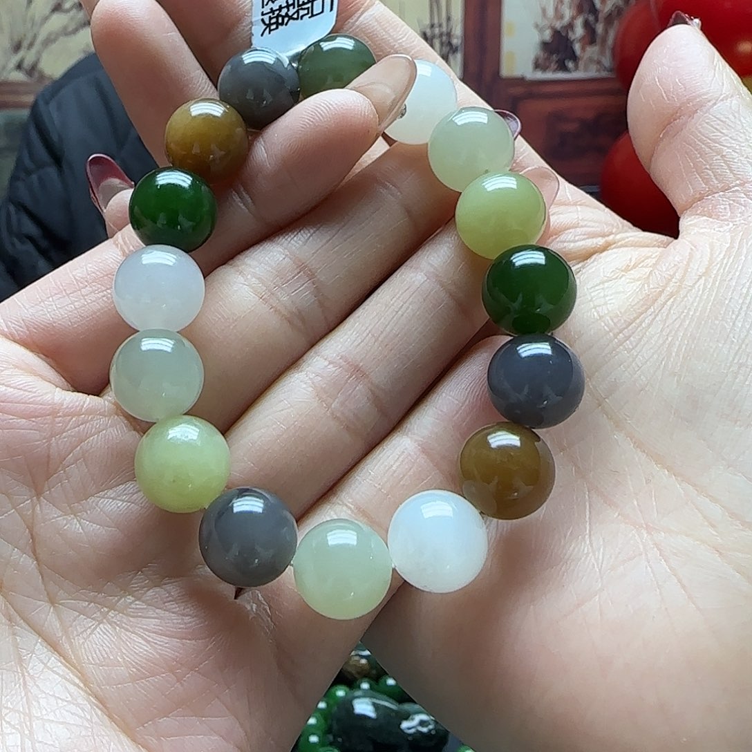 和田玉手串未镶嵌