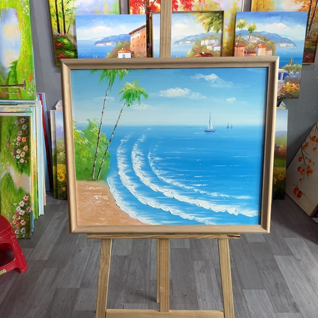 横款纯手工油画50x60