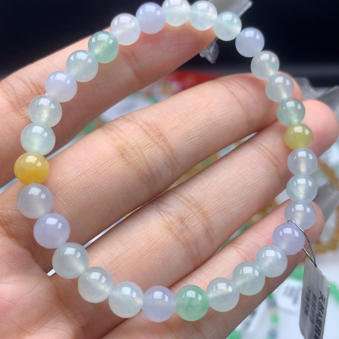 翡翠手链未镶嵌卡