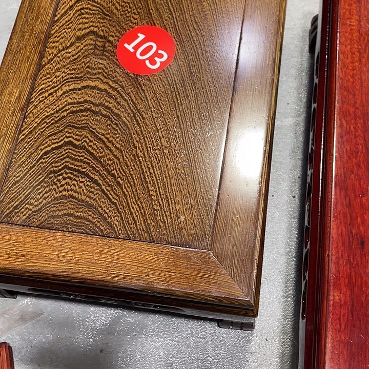 @***两红木底座工艺品紫砂红木底座工艺品