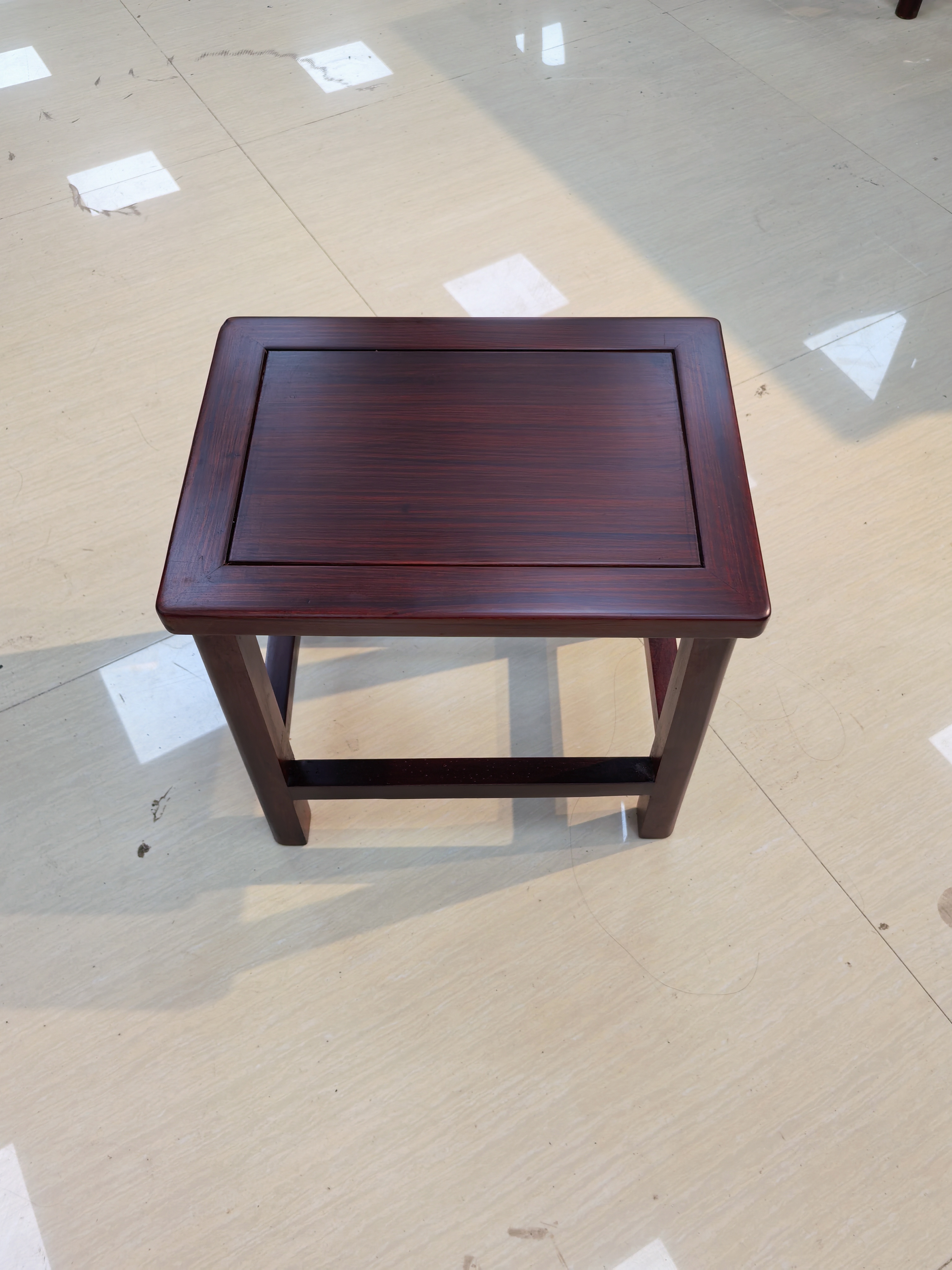 全实木酸枝木中方凳38*28*36