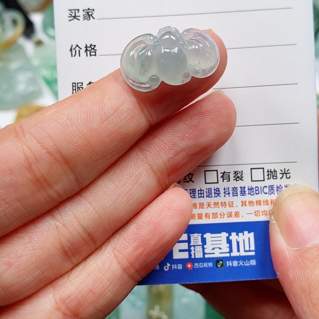 翡翠未镶嵌颈饰蝙蝠