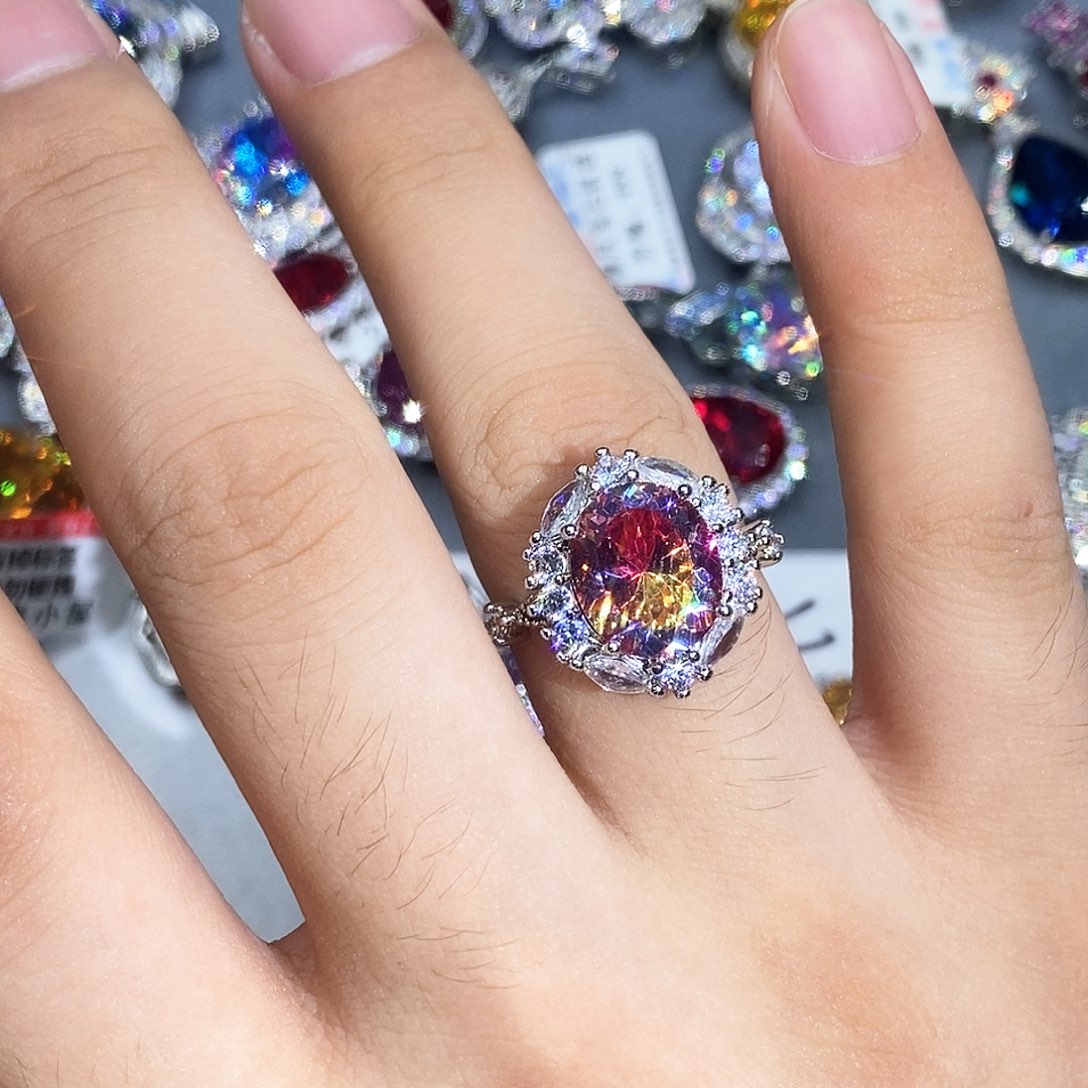 合金石英质玉戒指