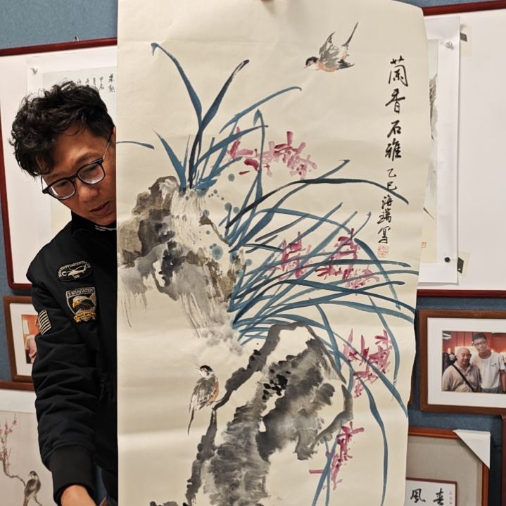 国画贾海瑞老师现场定制