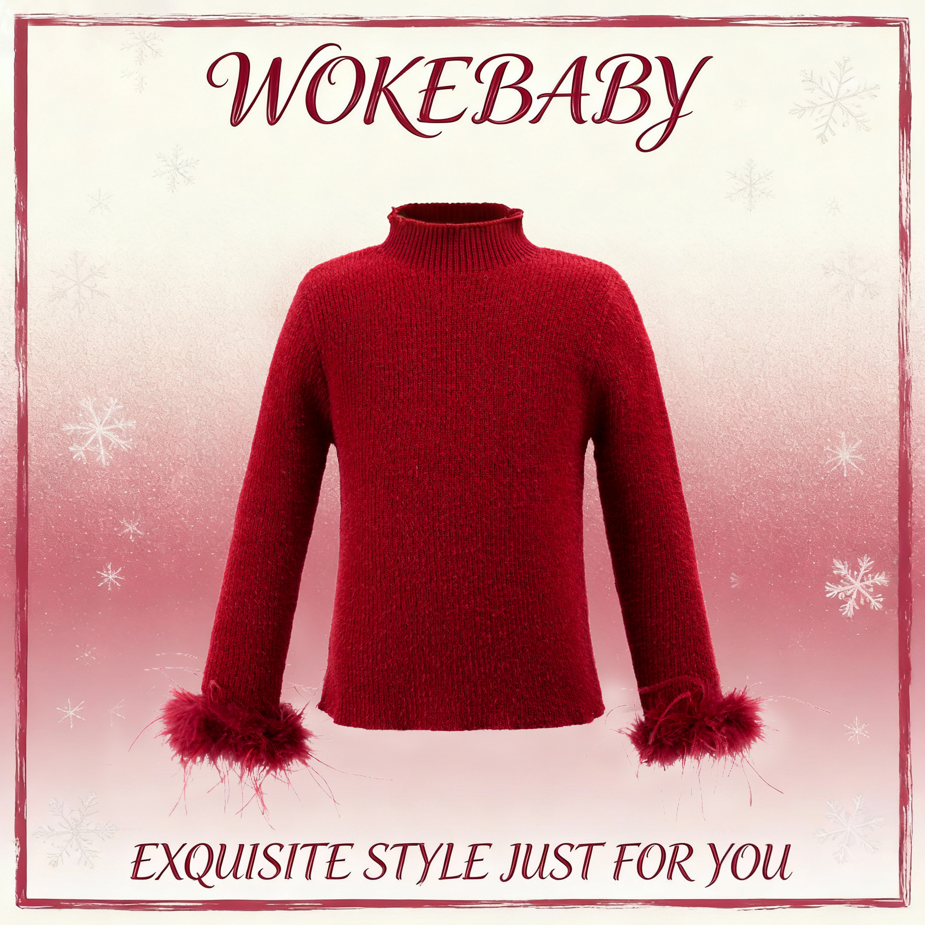 【鸵鸟毛】女童可爱小马毛衣秋冬款2025儿童卡通针织衫汉服W5347