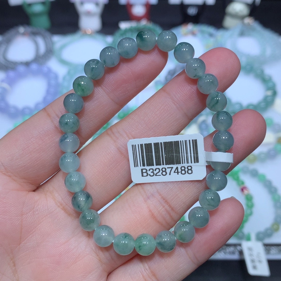 翡翠未镶嵌手串天然