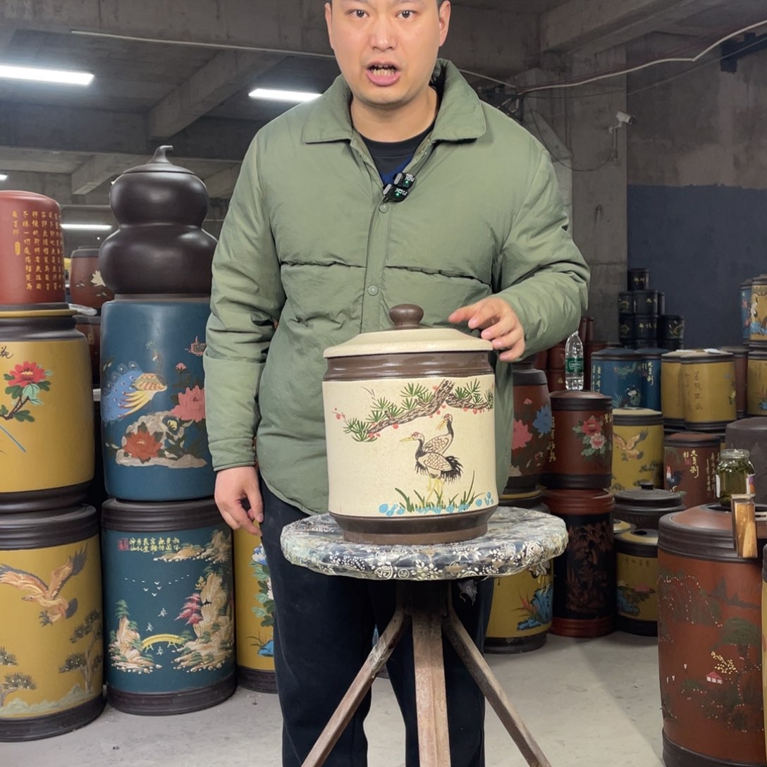 宜兴原矿紫砂茶叶罐