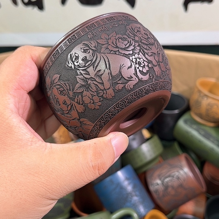 茶杯紫砂全手工紫砂主人杯