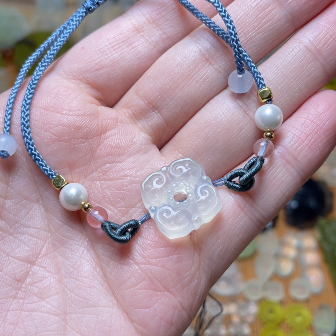 蛇纹石玉手链未镶嵌