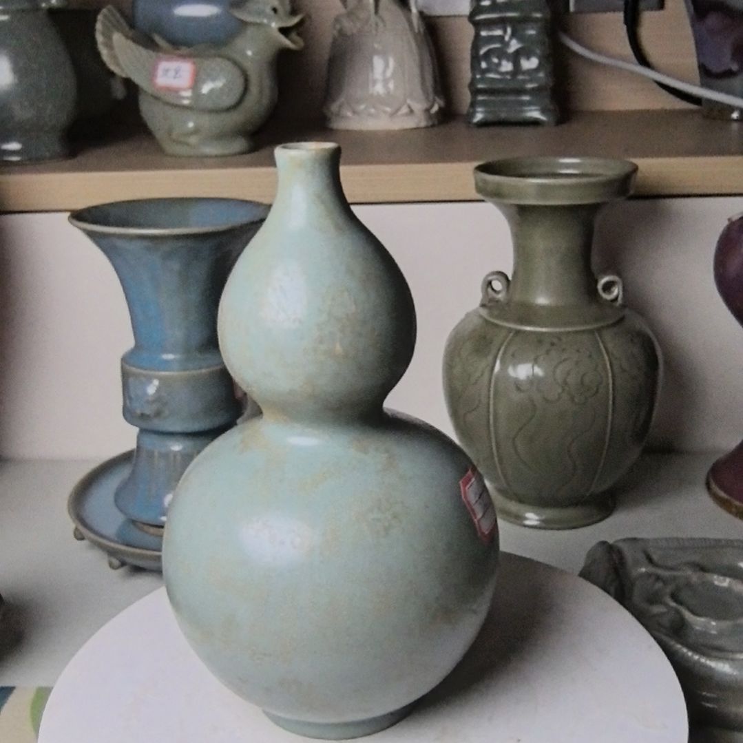 摆件舒****生汝窑葫芦瓶一件