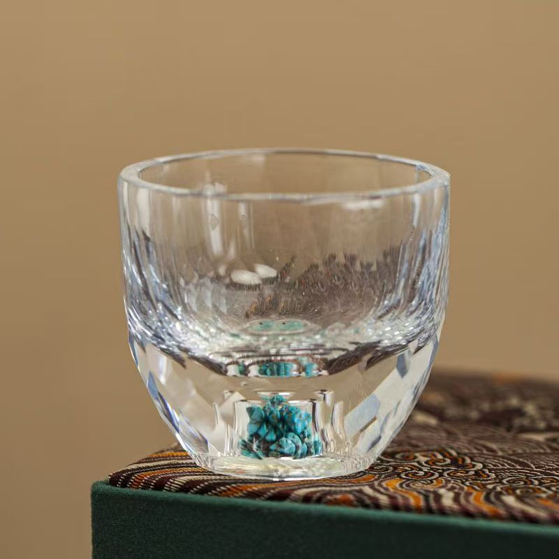 绿松石水晶杯茶杯酒杯
