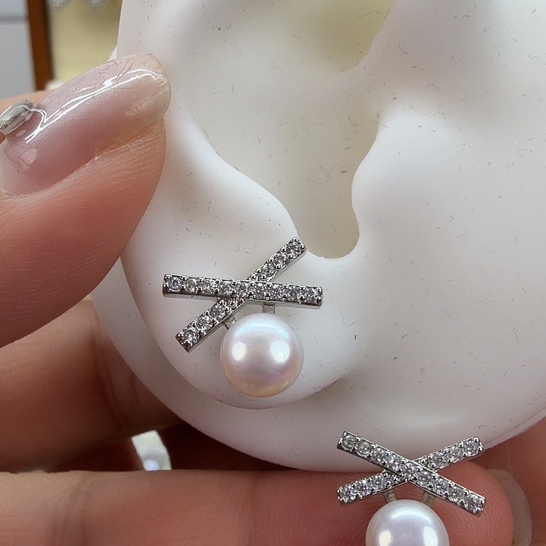 未镶嵌淡水珍珠耳饰149