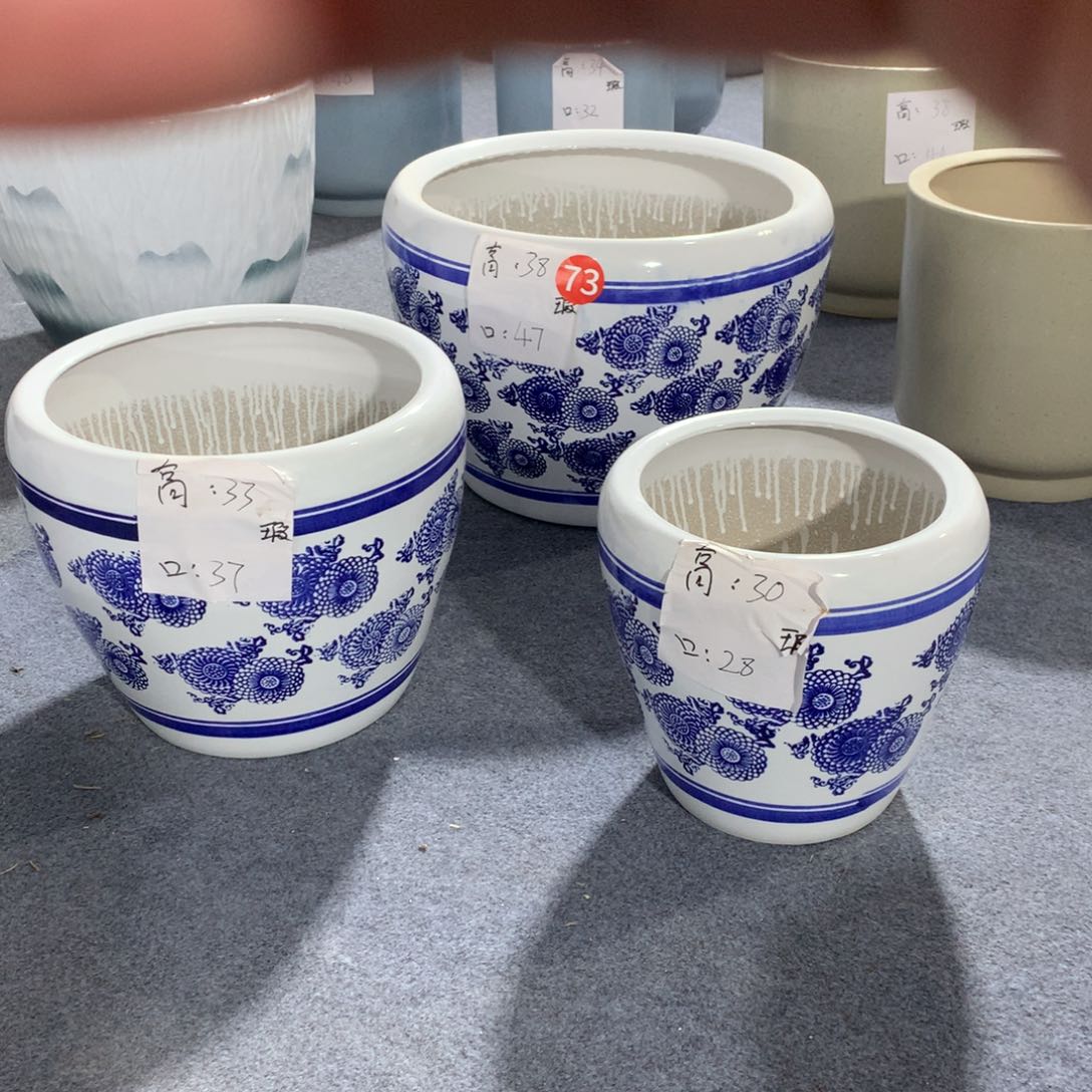 高温陶瓷花盆微瑕