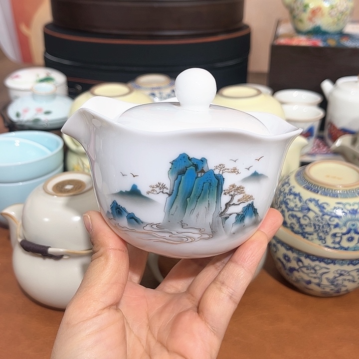 远山手抓壶一壶两杯