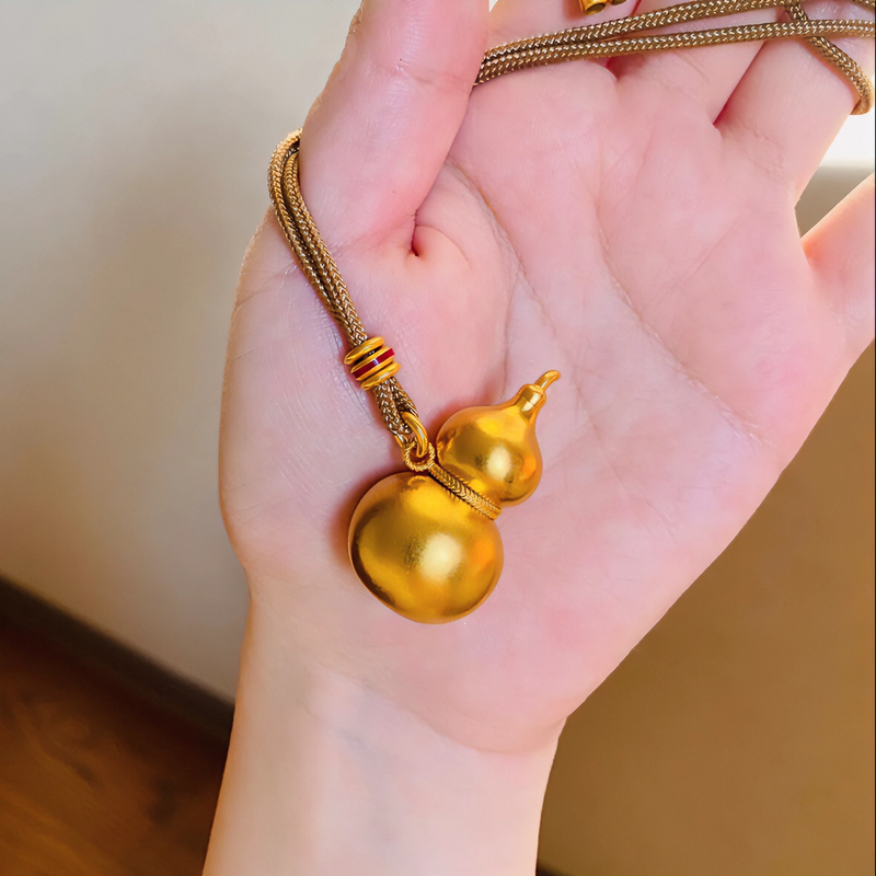 合金锦纶吊坠 新中式古法葫芦吊坠项链毛衣链福运福禄挂坠情侣款