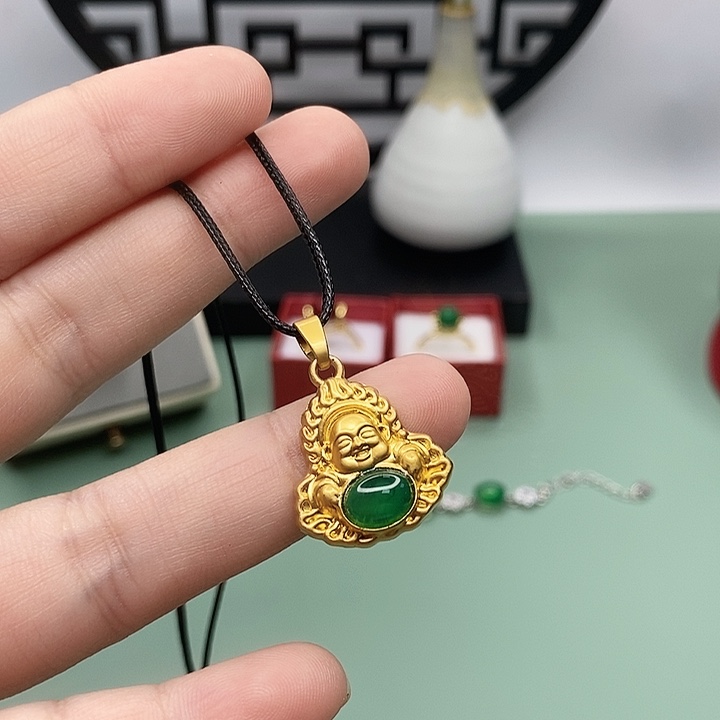 玛瑙/玉髓颈饰合金