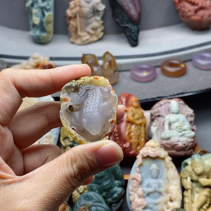 【闪购商品】未镶嵌吊坠定制玛瑙