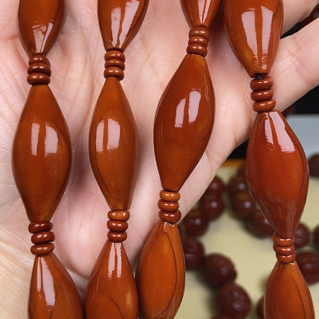 橄榄核吊坠再*首柳叶脖挂