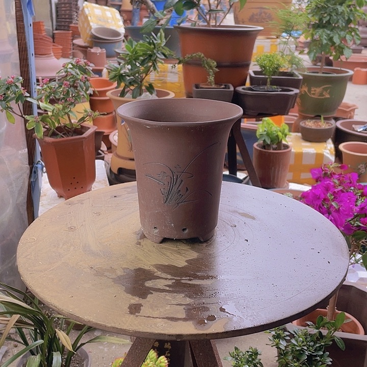 紫砂宜兴紫砂花盆137