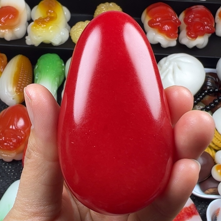 新疆戈壁五彩石金丝