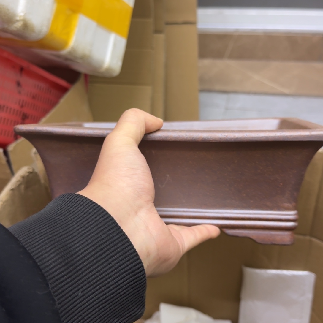 紫砂花盆宜兴紫砂瑕疵花盆