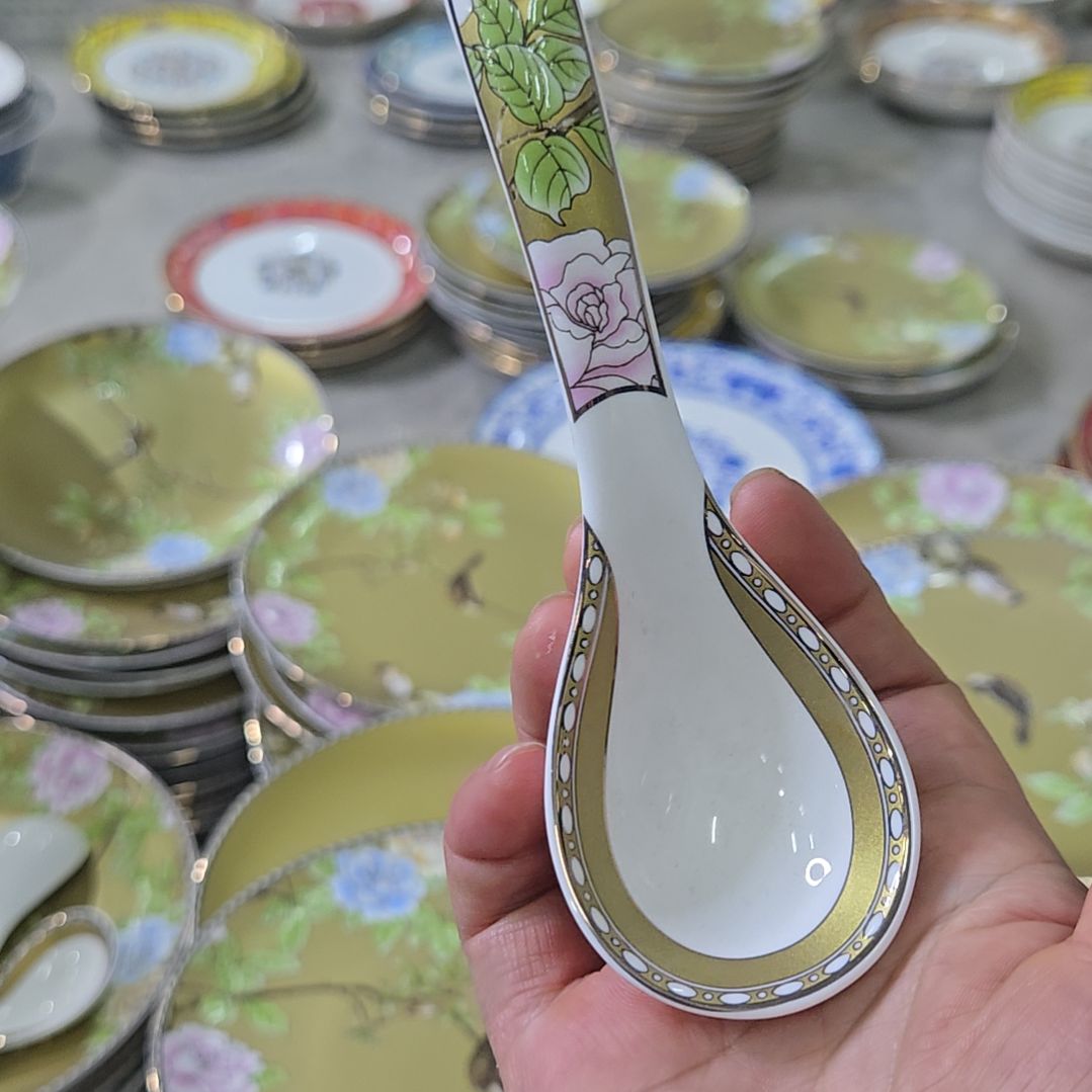 碗微瑕琴瑟和鸣小勺6个66666666