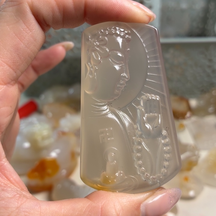 玛瑙/玉髓未镶嵌吊坠(不含链)