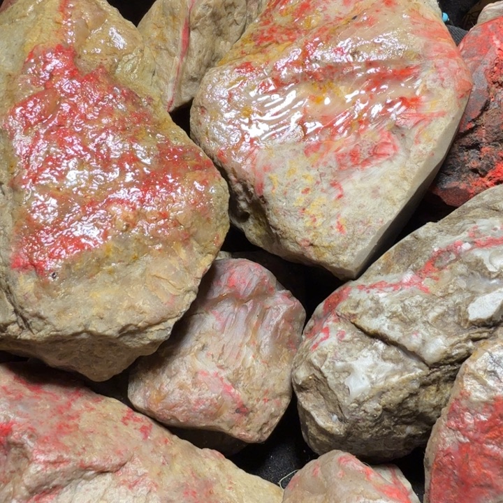 求***索昌化石印石20颗昌化鸡血石