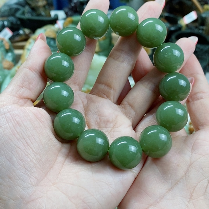 透闪石质玉手链未镶嵌