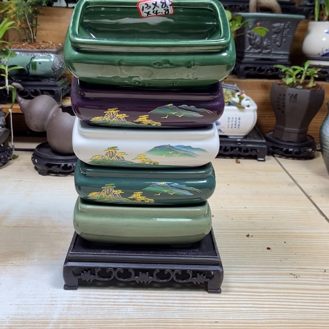 瓷片陶瓷花盆陶瓷艺术