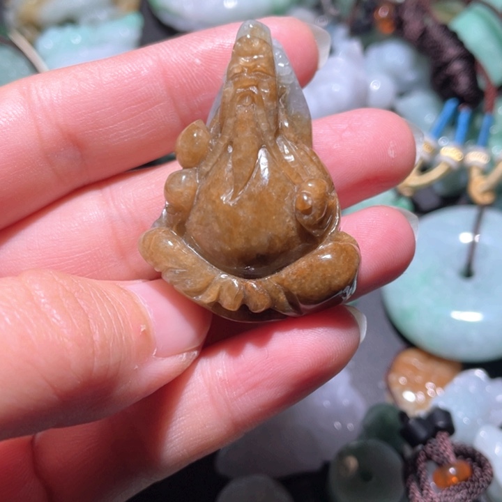 【闪购商品】翡翠颈饰未镶嵌旅****吟天然翡翠