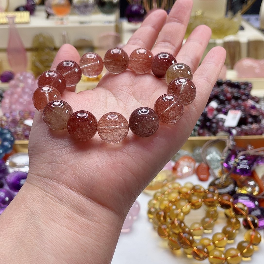 发晶手链未镶嵌兔毛发