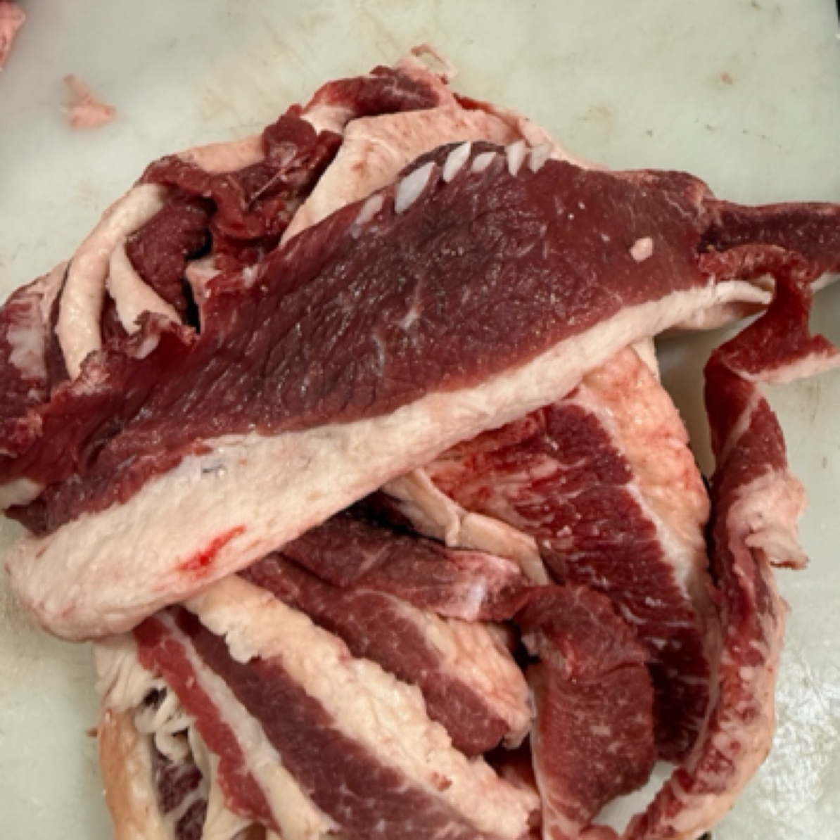 清真外胸口边肥瘦相间速冻发货，6肥4瘦