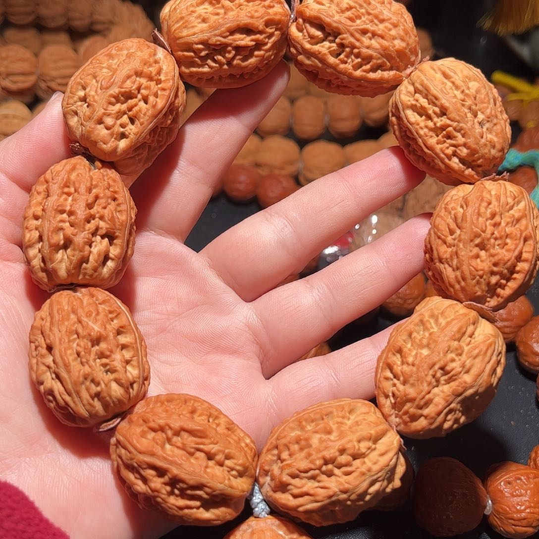 手串文玩核桃粗筋火焰手持