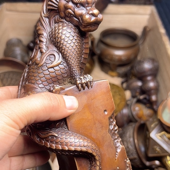 铜制工艺把玩摆件