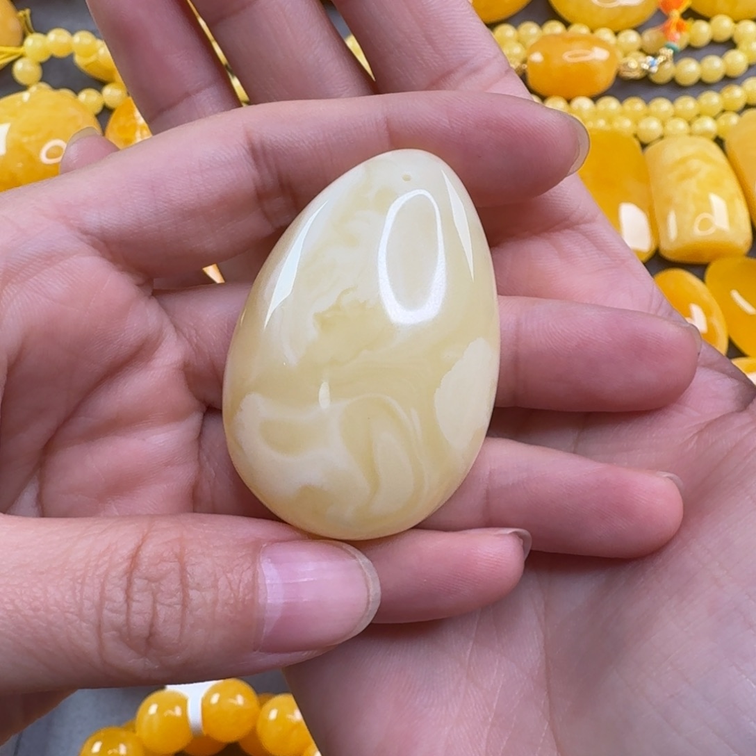 蜜蜡毛衣链未镶嵌