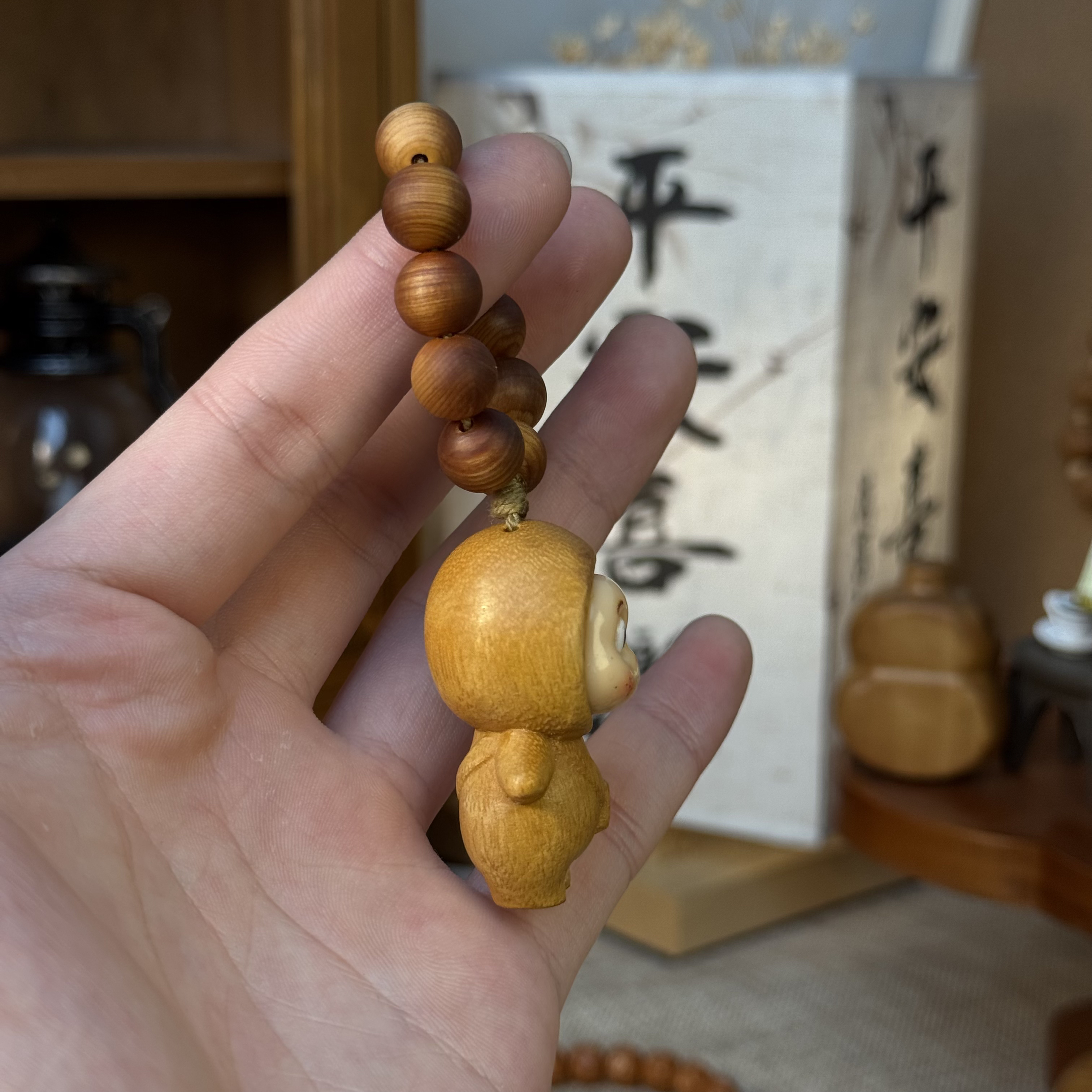 黄金檀星星入站立板手把件手捻